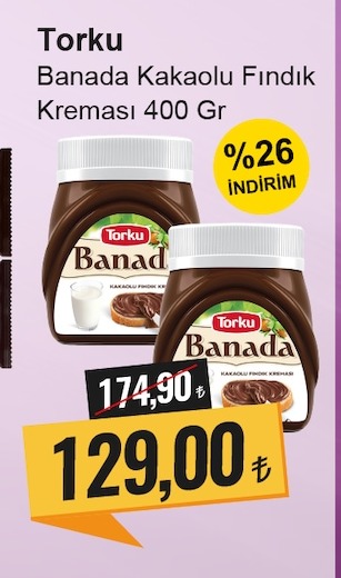 Torku Banada Kakaolu Fındık Kreması 400 Gr