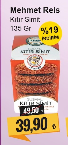 Mehmet Reis Kıtir Simit 135 Gr