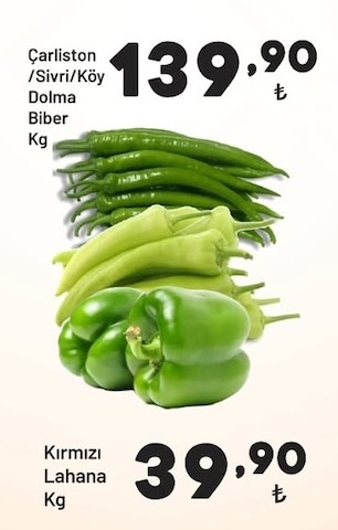 Çarliston /Sivri/Köy Dolma Biber Kg