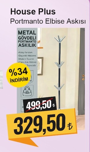 House Plus Portmanto Elbise Askısı
