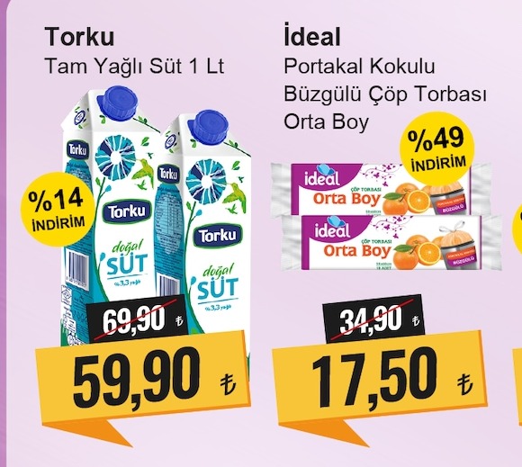 Ideal Portakal Kokulu Büzgülü Çöp Torbası Orta Boy