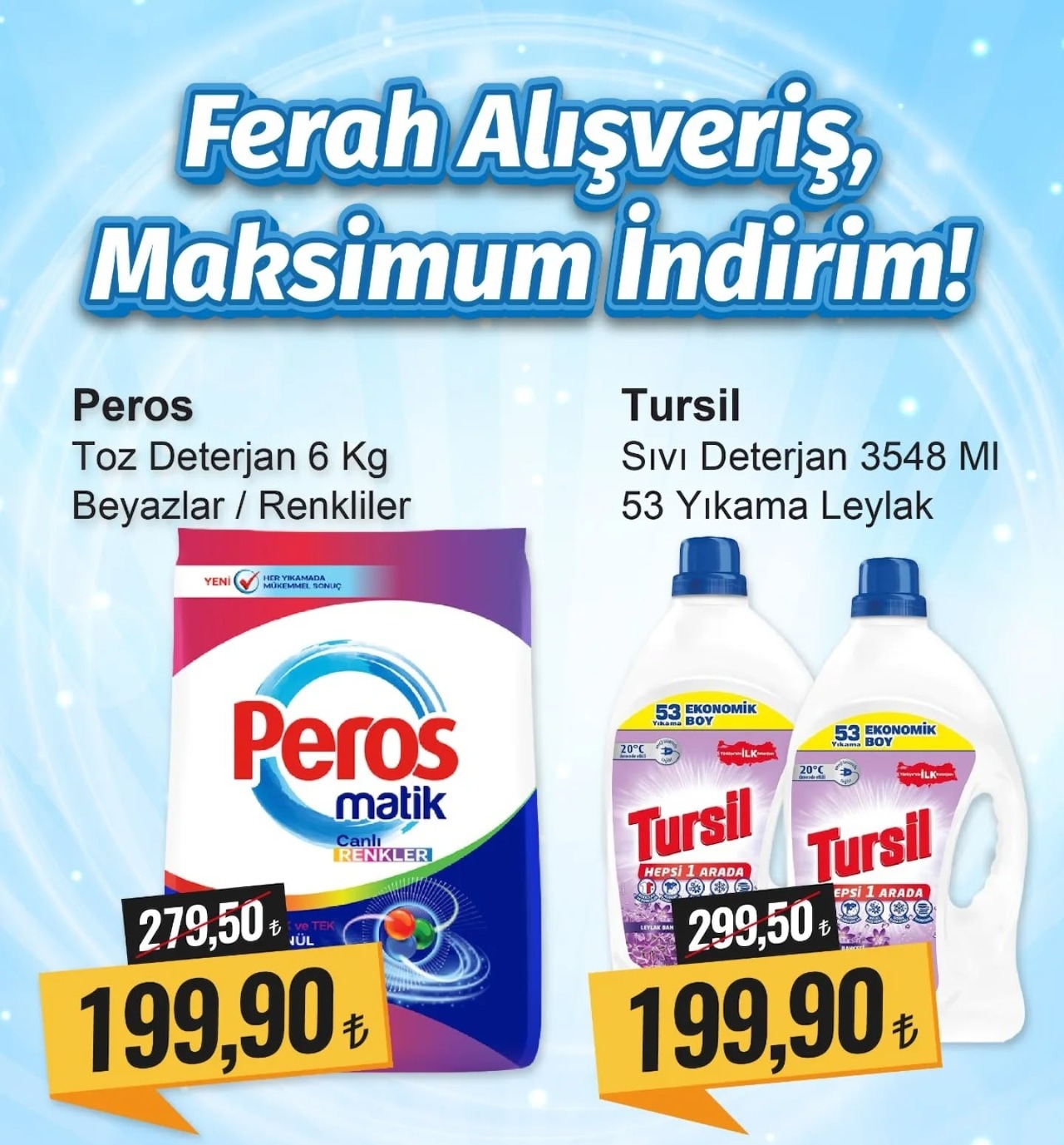 Peros Toz Deterjan 6 Kg Beyazlar / Renkliler
