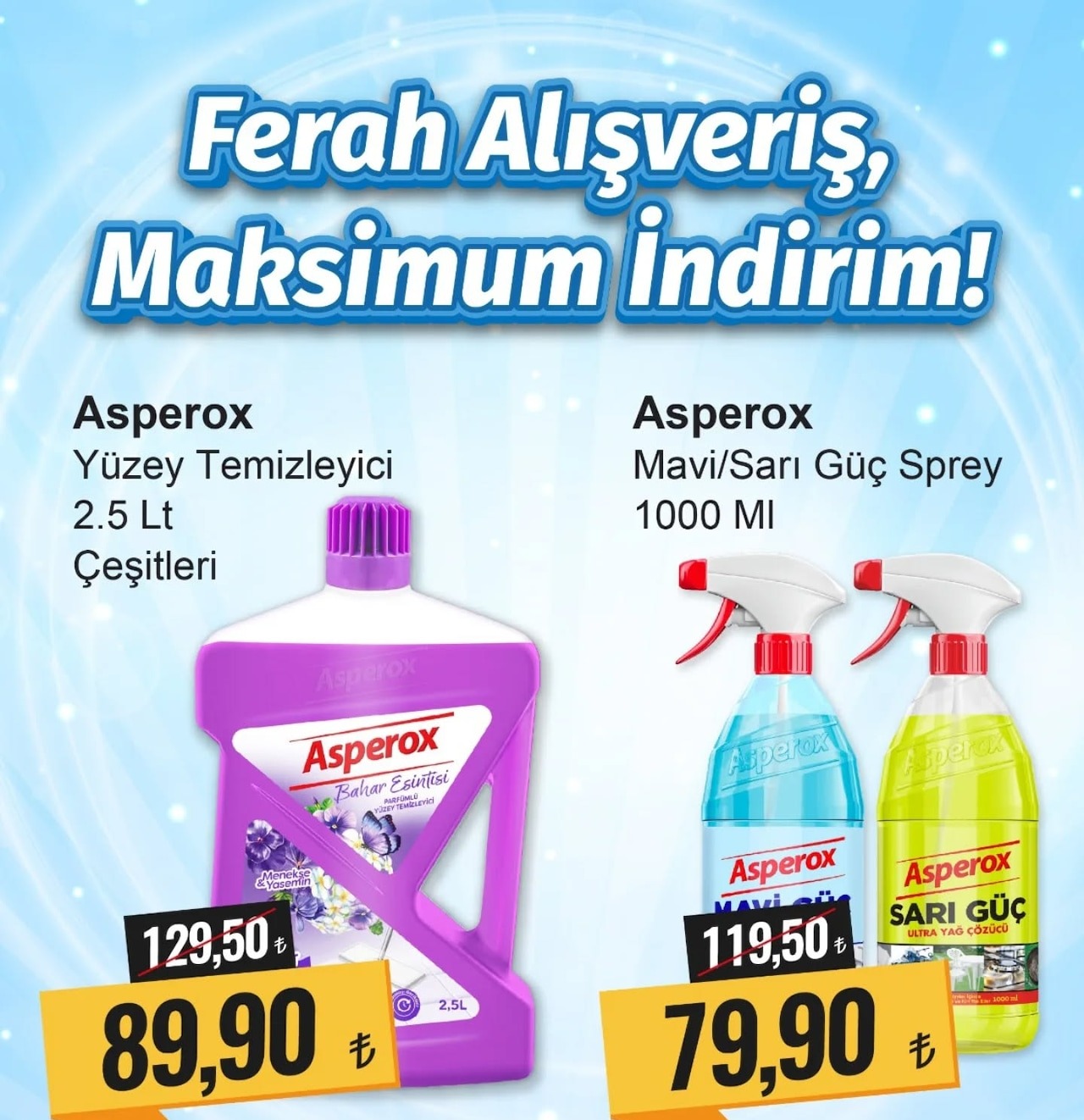 Asperox Yüzey Temizleyici 2.5 Lt Çeşitleri