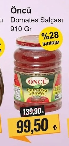 Öncü Domates Salçası 910 Gr