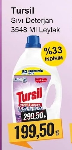 Tursil Sıvı Deterjan 3548 Ml Leylak