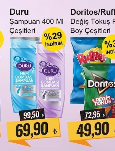 Duru Nem Bombası Şampuan Çeşitleri 400 Ml