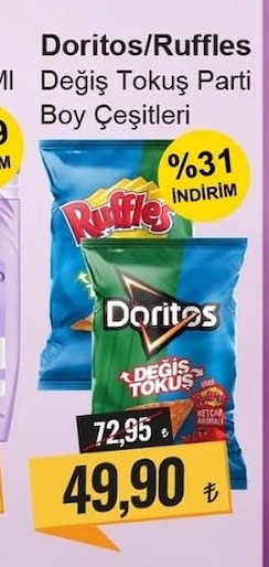 Doritos/Ruffles Değiş Tokuş Parti Boy Çeşitleri