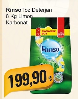 Rinso Toz Deterjan 8 Kg Limon Karbonat