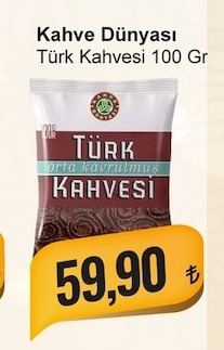 Kahve Dunyasi Turk Kahvesi 100 Gr