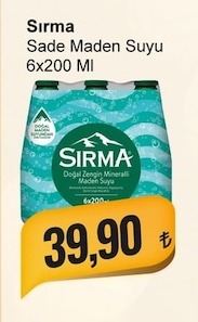 Sırma Sade Maden Suyu 6X200 Ml