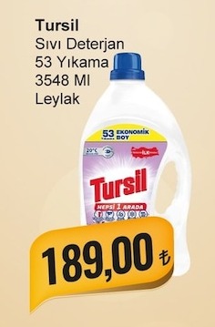 Tursil Sıvı Deterjan 53 Yıkama 3548 Ml Leylak