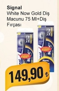 Signal White Now Gold Diş Macunu 75 Ml+Diş Fırçası