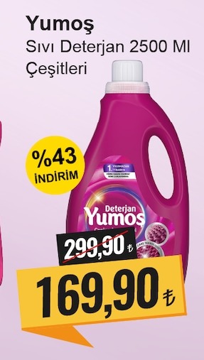 Yumos Sivi Deterjan 2500 Ml Çeşitleri
