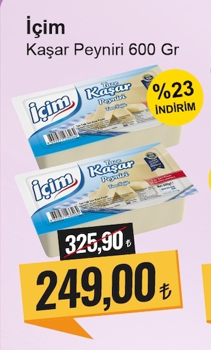 İçim Kaşar Peyniri 600 Gr