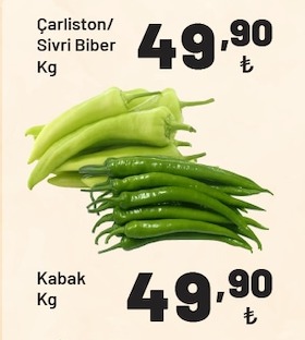 Çarlston/Sivri Biber Kg