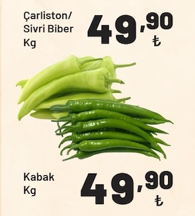 Çarliston Sivri Biber Kg