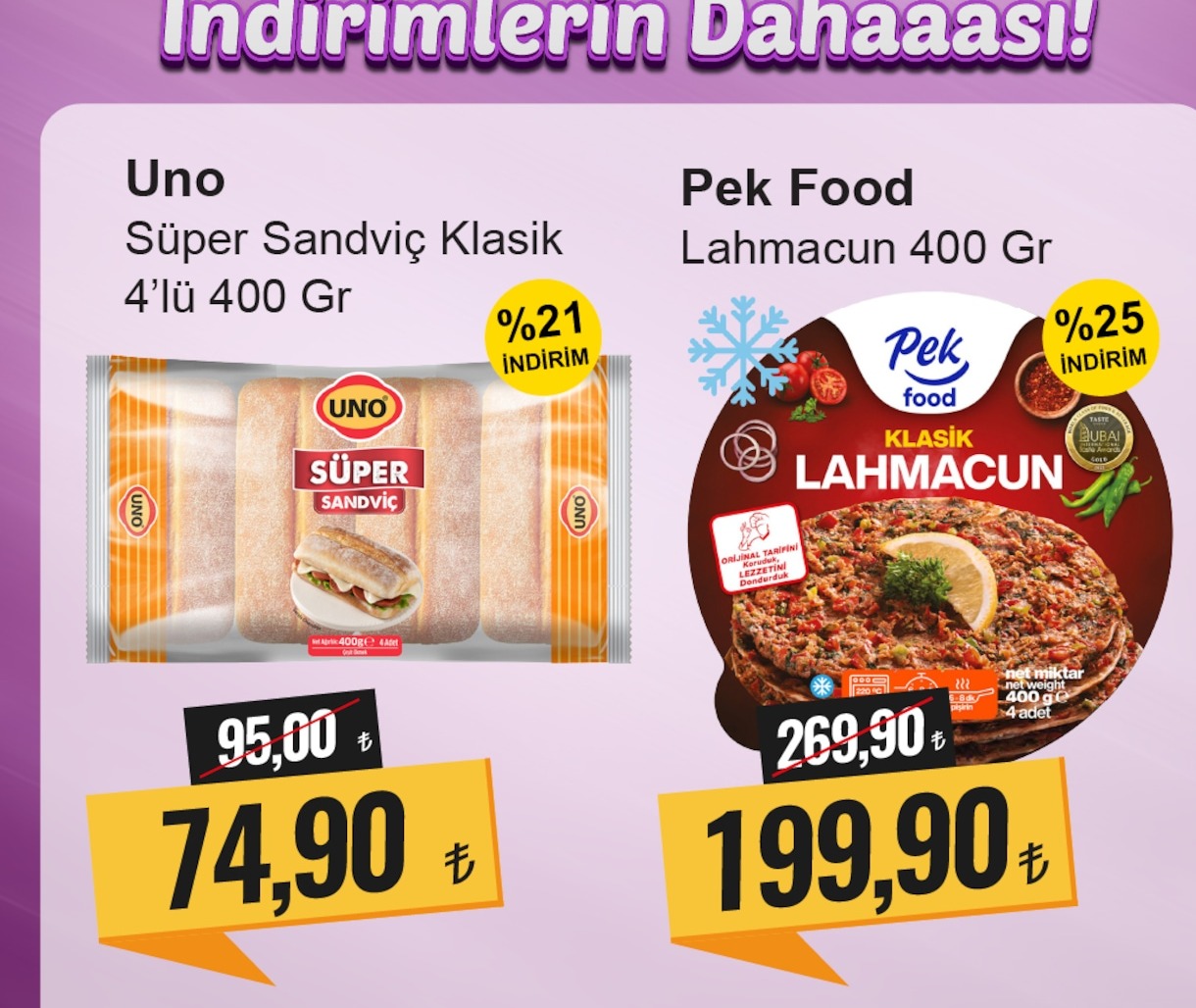 Uno Süper Sandviç Klasik 4'Lü 400 Gr