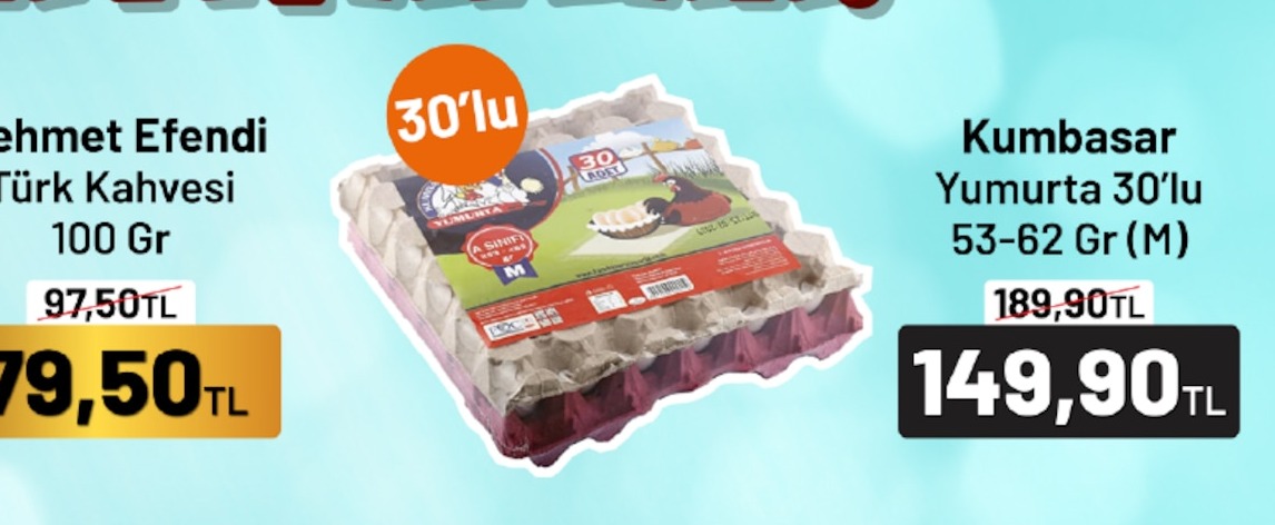 Kumbasar Yumurta 30'Lu