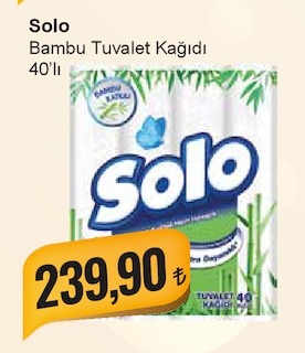 Solo Bambu Tuvalet Kağıdı 40'Lı