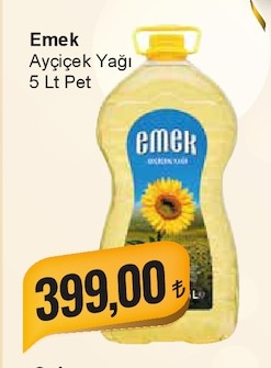 Emek Ayçiçek Yağı 5 Lt Pet