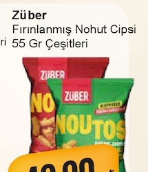 Züber Fırınlanmış Nohut Cipsi 55 Gr Çeşitleri