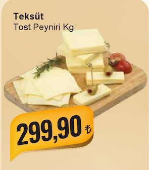 Teksüt Tost Peyniri Kg