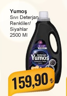 Yumoş Sıvı Deterjan Renkliler/Siyahlar 2500 Ml