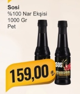 Sosi %100 Nar Ekşisi 1000 Gr Pet