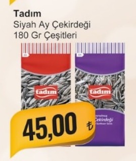Tadım Siyah Ay Çekirdeği 180 Gr Çeşitleri