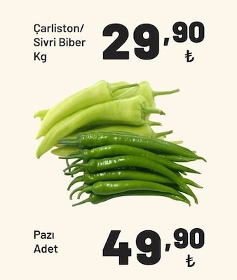 Çarlston/Sivri Biber Kg