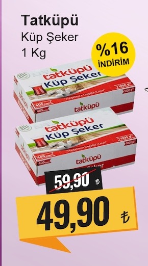 Tatküpü Küp Şeker 1 Kg