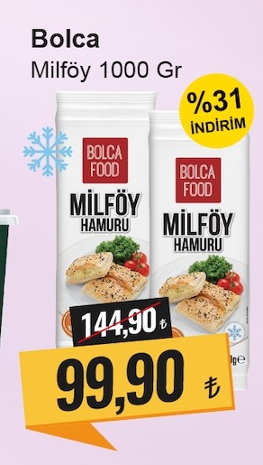 Bolca Milföy Hamuru 1000 Gr