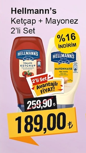 Hellmann'S Ketçap + Mayonez 2'Li Set