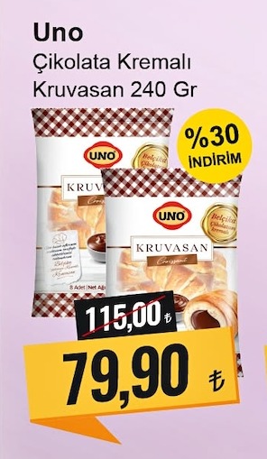 Uno Çikolata Kremalı Kruvasan 240 Gr