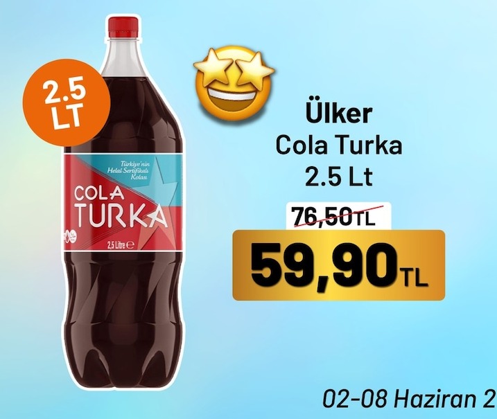 Ülker Cola Turka 2.5 Lt