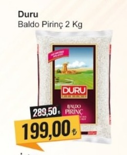 Duru Baldo Pirinç 2 Kg
