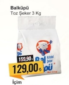Balküpü Toz Şeker 3 Kg