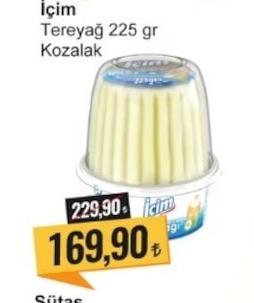 İçim Tereyağ 225 Gr Kozalak