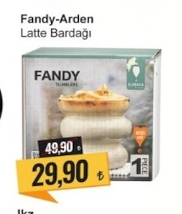Fandy-Arden Latte Bardağı 1 Adet