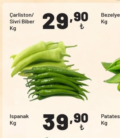 Çarlston / Sivri Biber Kg