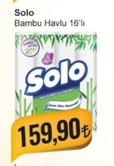 Solo Bambu Havlu 16'Lı