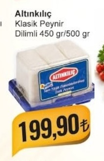 Altınkılıç Klasik Peynir Dilimli 450G / 500G