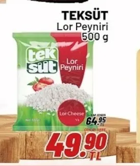 Teksüt Lor Peyniri 500 G