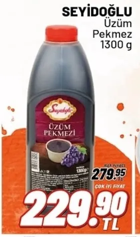Seyidoğlu Üzüm Pekmezi 1300 G