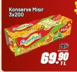 Konserve Mısır 3X200
