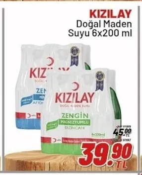 Kızılay Doğal Maden Suyu 6X200 Ml