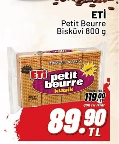 Eti Petit Beurre Bisküvi 800 G