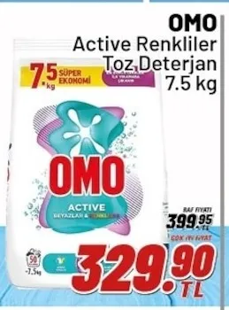 Omo Active Renkliler Toz Deterjan 7.5 Kg