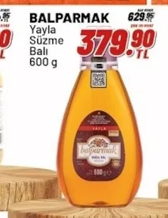 Balparmak Yayla Süzme Balı 600 G