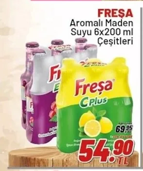 Freşa Aromalı Maden Suyu 6X200 Ml Çeşitleri